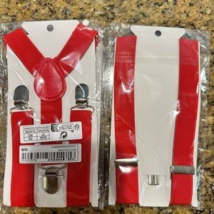 NET 15 red suspenders ages 1-6